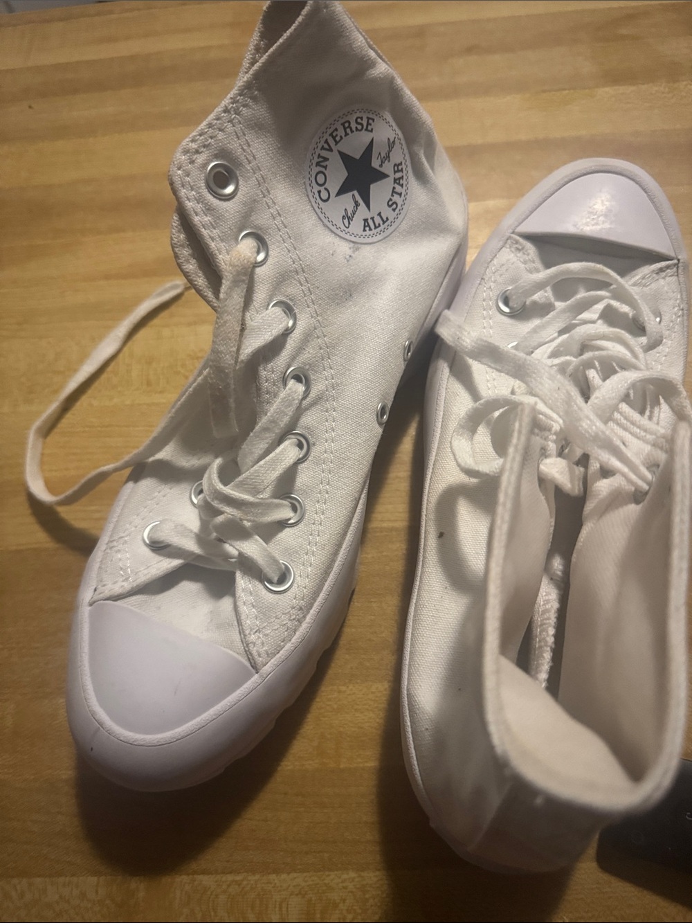Converse Kids White High Top Sneakers